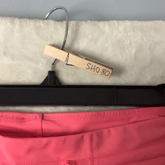 Athleta Womens Coral Athletic Shorts Large Nylon/Spandex Blend Drawstring Liner - Picture 6 of 8